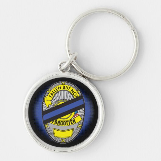 Thin Blue Line Badge Sleutelhanger (Voorkant)
