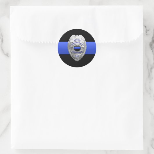 Thin Blue Line Badge Sticker (Tas)