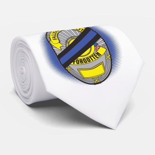 Thin Blue Line Badge Stropdas (Opgerold)