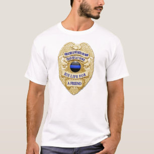 Thin Blue Line Badge T-shirt