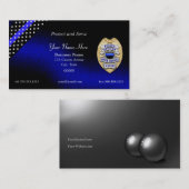 Thin Blue Line Badge Visitekaartje (Voorkant / Achterkant)