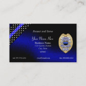 Thin Blue Line Badge Visitekaartje (Voorkant)