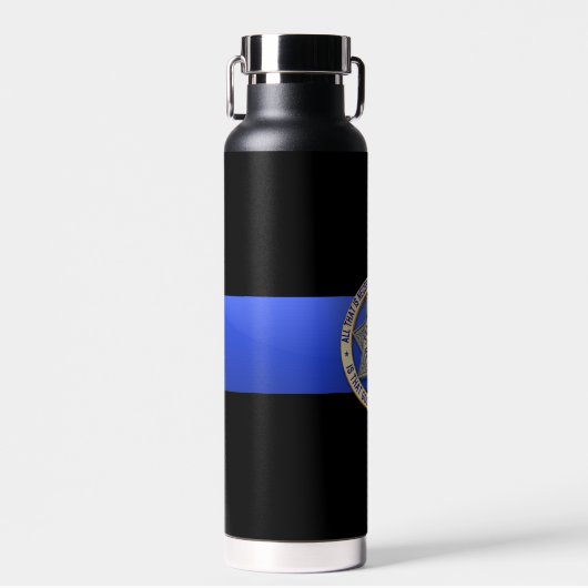 Thin Blue Line Badge Waterfles (Voorkant)