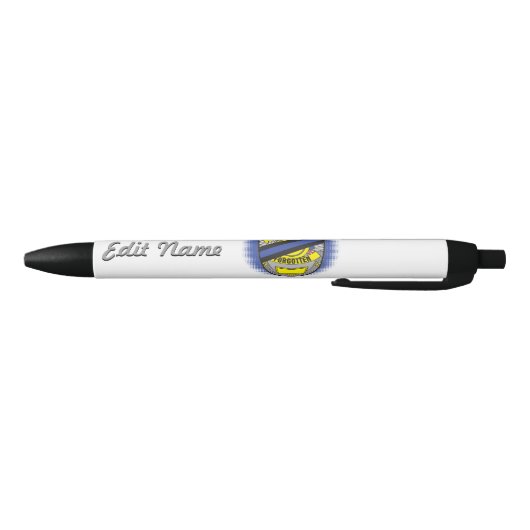 Thin Blue Line Badge Zwarte Inkt Pen (Bodem)