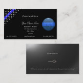 Thin Blue Line Beauful St. Michael Police Visitekaartje (Voorkant / Achterkant)