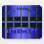 Thin Blue Line - Behind Bars Muismat (Voorkant)