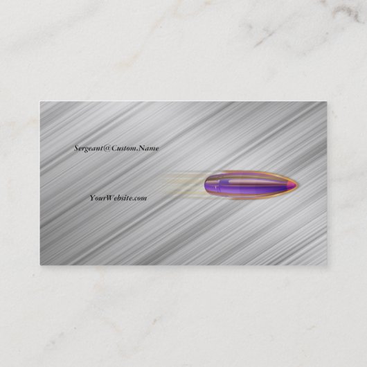 Thin Blue Line - Belt Keepers en Bullet Visitekaartje (Achterkant)