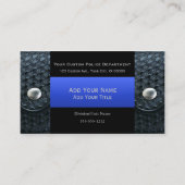 Thin Blue Line - Belt Keepers en Bullet Visitekaartje (Voorkant)