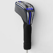 Thin Blue Line, Best Dad, Photo, Monogram, Vlag Golfheadcover (Schuin)