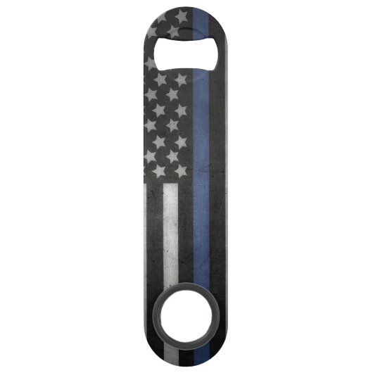 Thin Blue Line Bottle Open Speed Flessenopener (Achterkant)