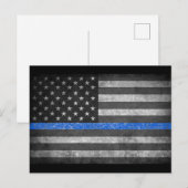 Thin Blue Line Briefkaart (Voorkant / Achterkant)