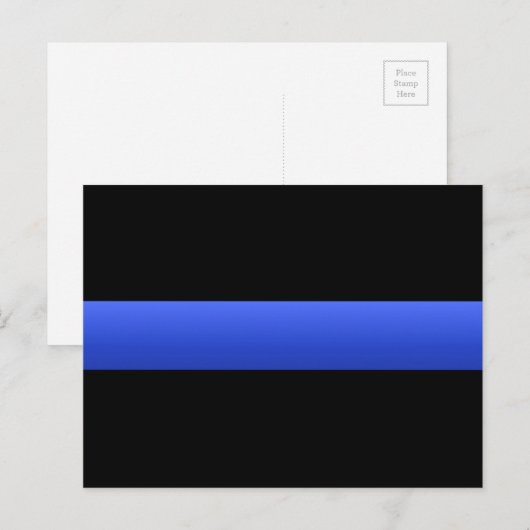 Thin Blue Line Briefkaart (Voorkant / Achterkant)