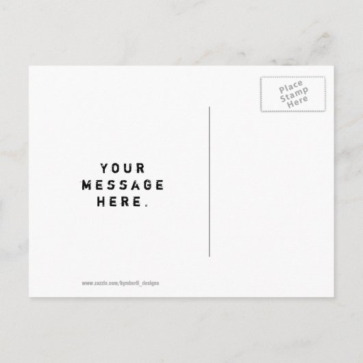 Thin Blue Line Briefkaart (Achterkant)