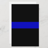 Thin Blue Line Briefpapier (Voorkant / Achterkant)