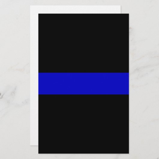 Thin Blue Line Briefpapier (Voorkant / Achterkant)