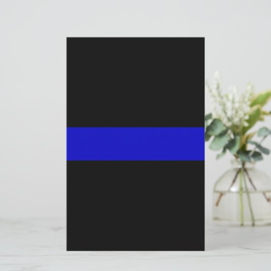 Thin Blue Line Briefpapier (Staand voorkant)