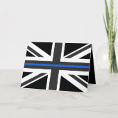 Thin Blue Line Britse vlag Kaart (Voorkant)