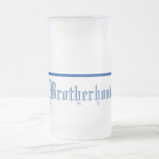 Thin Blue Line-Brotherhood-Frosted Mok (Center)