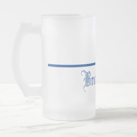 Thin Blue Line-Brotherhood-Frosted Mok (Links)