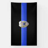 Thin Blue Line Brothers Keeper Badge Banner (Verticaal)