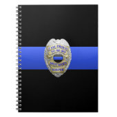 Thin Blue Line Brothers Keeper Badge Notitieboek (Voorkant)