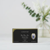 Thin Blue Line Brothers Keeper Badge Visitekaartje (Staand voorkant)