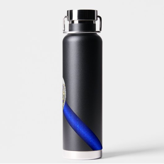 Thin Blue Line Brothers Keeper Badge Waterfles (Achterkant)