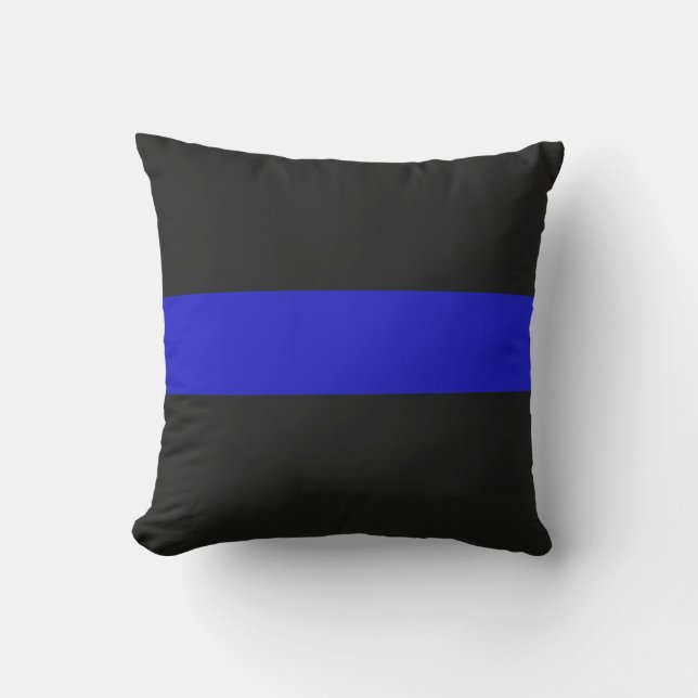 Thin Blue Line Buitenkussen (Voorkant)