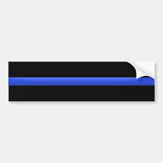 Thin Blue Line Bumpersticker (Voorkant)