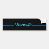 Thin Blue Line Bumpersticker (Voorkant)