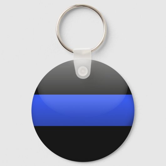 Thin Blue Line Button Sleutelhanger (Voorkant)