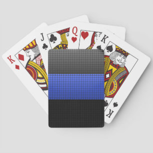 Thin Blue Line Buttonnen Speelkaarten
