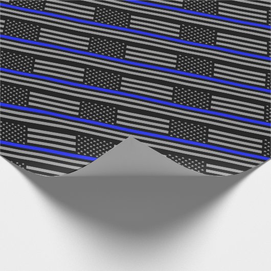 Thin Blue Line Cadeaupapier (Hoek)