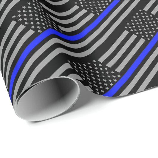 Thin Blue Line Cadeaupapier (Rol Hoek)