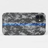 Thin Blue Line Camo iPhone 5 Hoesje (Achterkant (horizontaal))