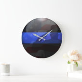 Thin Blue Line Campaign Pet Flag Salute Grote Klok (Huis)