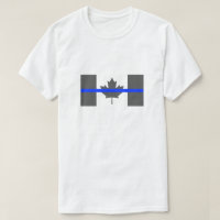 Thin Blue Line Canada vlag politie