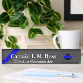 Thin Blue Line Canadian Maple Leaf Desk Name Bord Naambordje