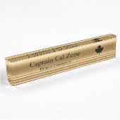 Thin Blue Line Canadian Maple Leaf Name plate Naambordje