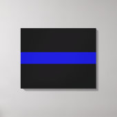 Thin Blue Line Canvas Afdruk (Voorkant)