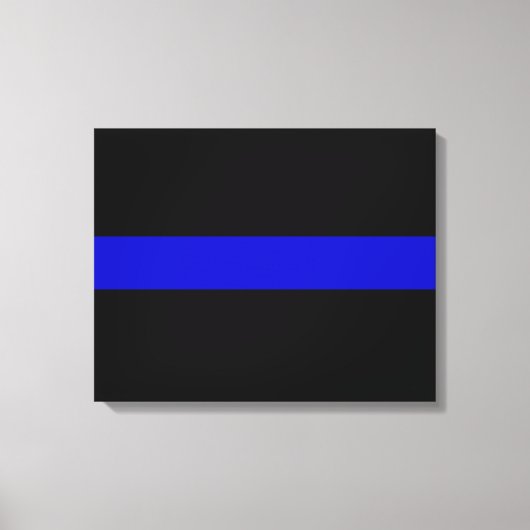 Thin Blue Line Canvas Afdruk (Voorkant)