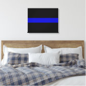 Thin Blue Line Canvas Afdruk (Insitu (Slaapkamer))
