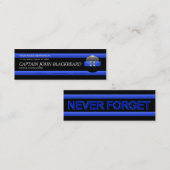 Thin Blue Line Captain Custom Visitekaartje (Voorkant / Achterkant)