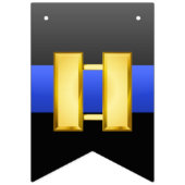 Thin Blue Line Captain Promotion Bunting Flags Vlaggetjes (Tweede vlag)