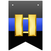 Thin Blue Line Captain Promotion Bunting Flags Vlaggetjes (Derde vlag)