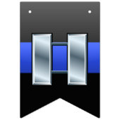Thin Blue Line Captain Promotion Vlaggetjes (Tweede vlag)