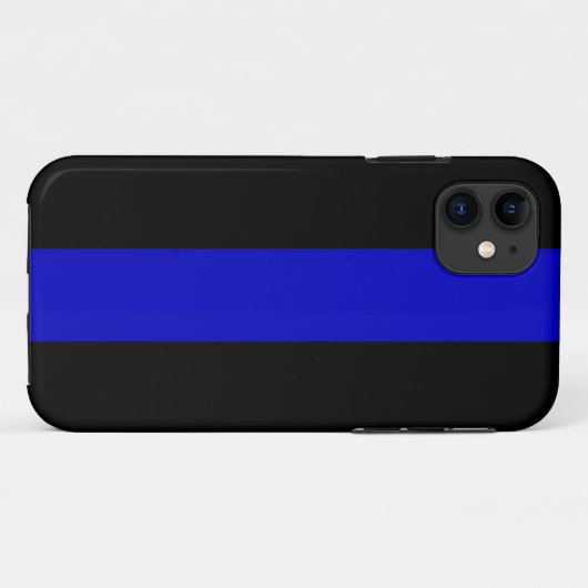 Thin Blue Line Case-Mate iPhone Case (Achterkant (horizontaal))