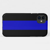Thin Blue Line Case-Mate iPhone Case (Achterkant (horizontaal))