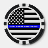 [Thin Blue Line] Challenge Coin Poker Chips (Voorkant)