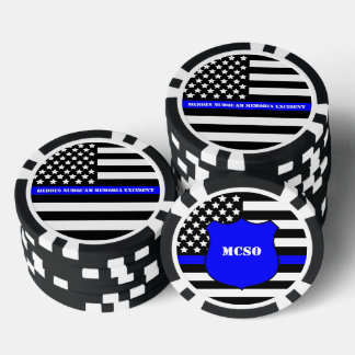[Thin Blue Line] Challenge Coin Poker Chips